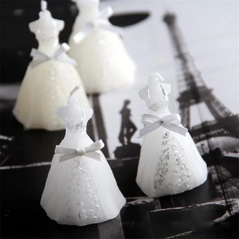 100 шт свадебное платье красивые свечи подарки вечерние любимые свадебные для