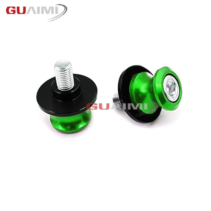 ЧПУ 8 мм Swingarm Слайдеры Катушки зеленый для KAWASAKI Z800 2012 2013 2014 Ninja ZX6R 2015 ZX10R 2011-2015 ZX 6R 10R |