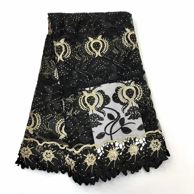 Nigerian Lace African Laces Fabrics Embroidered Guipure French Fabric 2019 Net dress run82-85 | Дом и сад