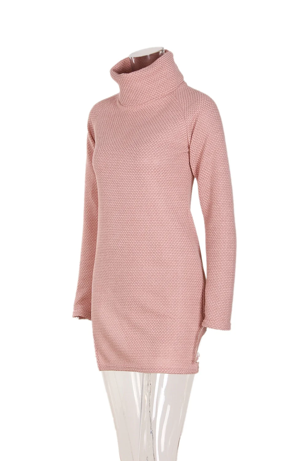 Женская водолазка с длинным разрезом белый вязаный свитер рукавом пуловеры для