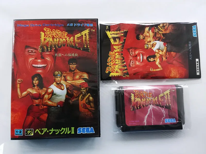 Игра MD: NAKED knuckle 2 (японская версия! Коробка + инструкция картридж!)|Игры для