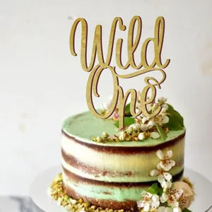 Первый Топпер для торта С Днем Рождения, дикий один день рождения торт Топпер, для ребенка в подарок, уникальный торт Топпер