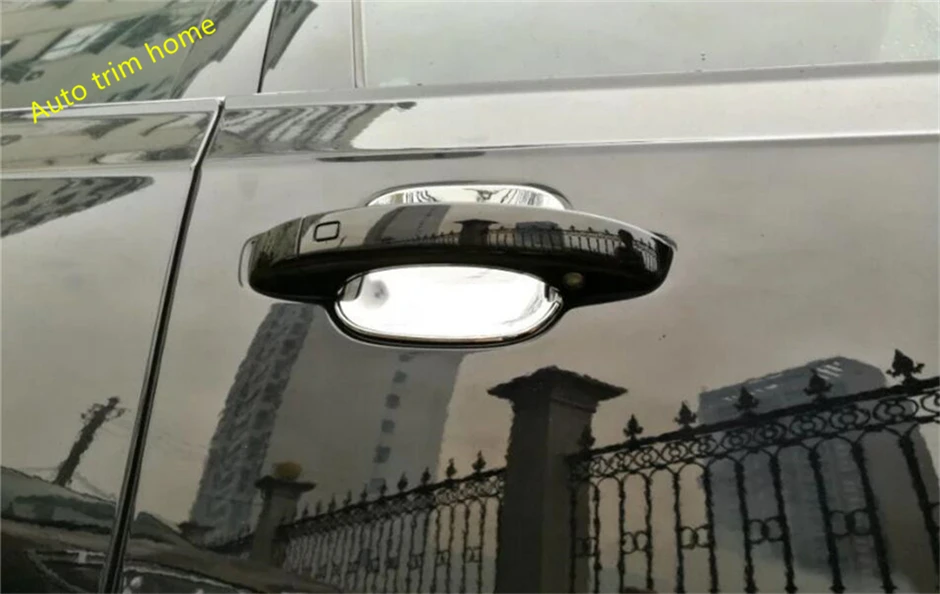 Lapetus ABS Хромированная Автомобильная боковая дверная ручка ручки чаши комплект