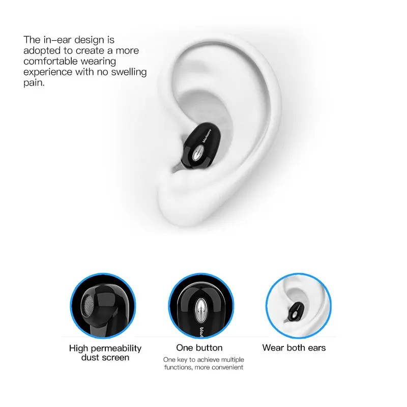 S950 мини беспроводные Bluetooth наушники в ухо Спорт с микрофоном гарнитура громкой связи вкладыши для всех телефонов для samsung huawei Xiaomi