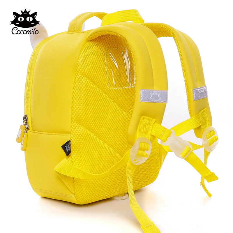 Cocomilo Factory Price 3D Yellow Rabbit Toddler Kids School Bag for Children Waterproof Animals Anti Lost Mochila Infantil Gift