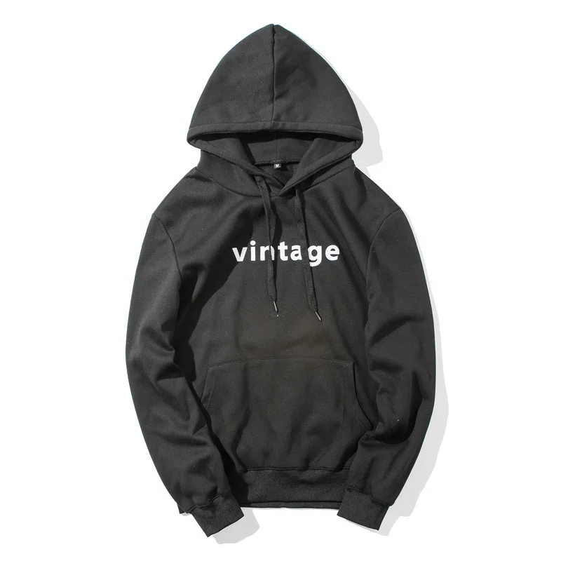 

Мужская повседневная толстовка с капюшоном, черная или белая однотонная толстовка с капюшоном и надписью, уличный пуловер, 2017