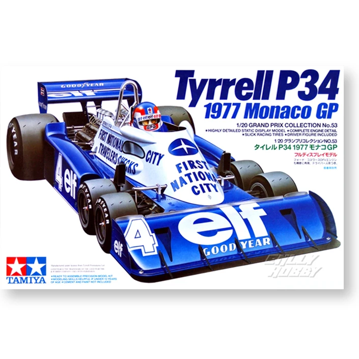 Tamiya 20053 tyrрелл P34 TAMIYA 1/20 F11/20 модель автомобиля Комплект радиоуправляемая
