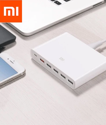 Оригинальный Xiaomi 6 Порты и разъёмы 60 Вт USB Зарядное устройство с C Мощность