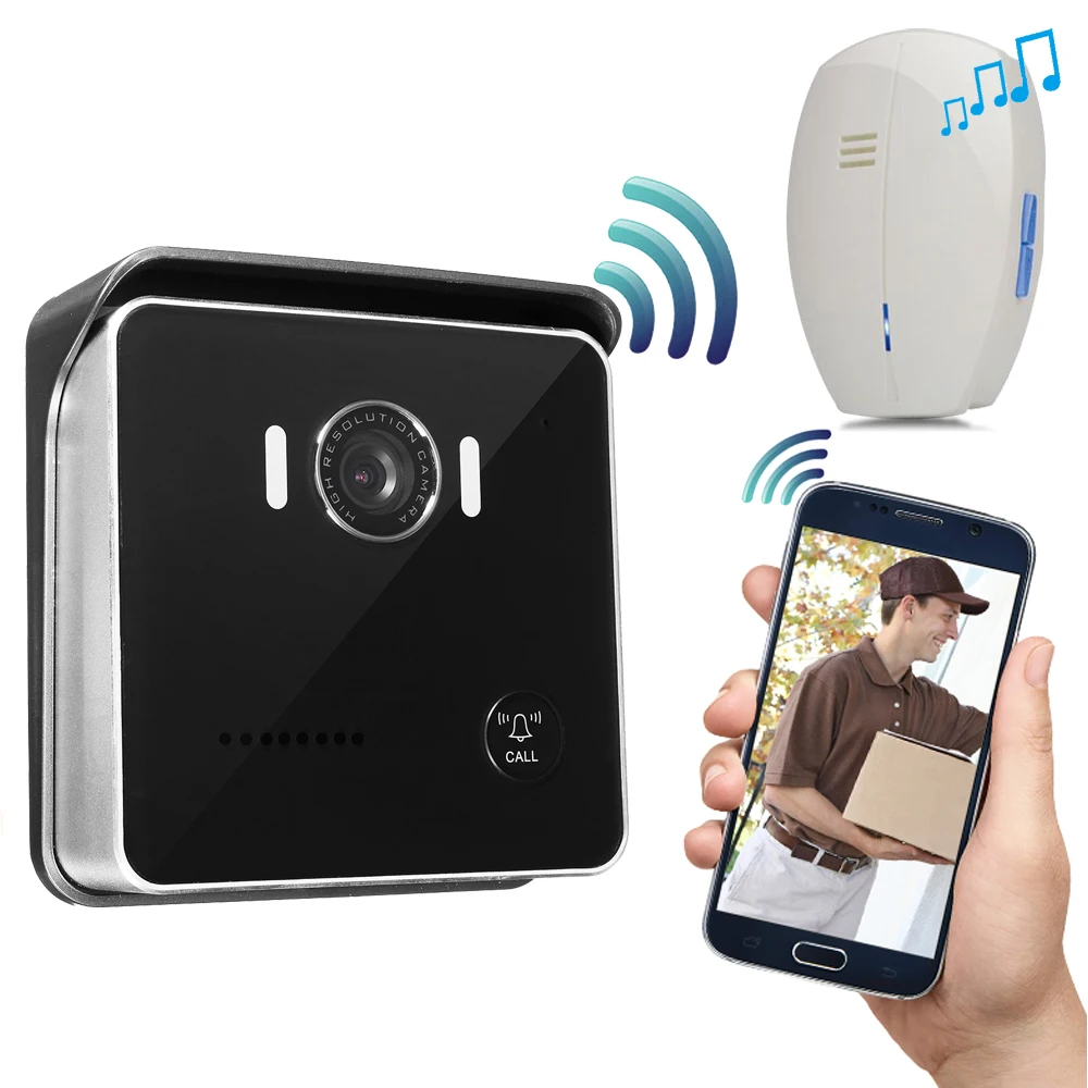 CUSAM wifi умный видео дверной звонок Домофон беспроводной дверной звонок 720P камера IR Vision датчик движения сигнализация разблокировка двухстороннее аудио