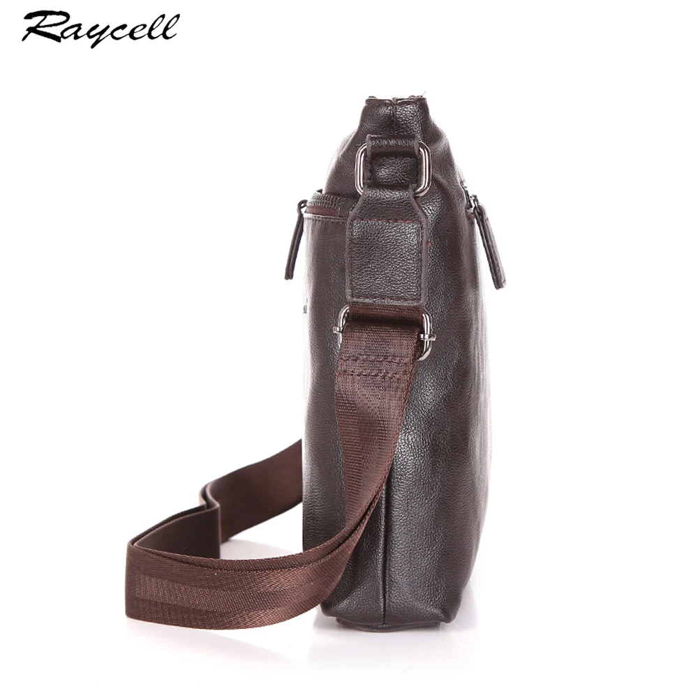RAYCELL Brand Messenger Bag Men Shoulder Man Satchels Handbags PU Leather Sling Bags designer Crossbody |