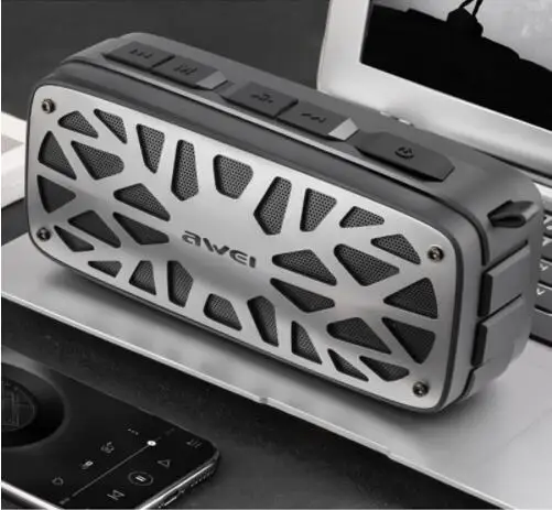 Дiдо AWEI Y330 Портативный открытый Беспроводной Bluetooth Динамик реального стерео