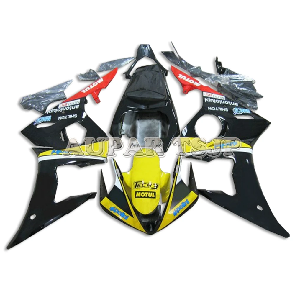 Полные Обтекатели Желтые Черные ковбочки для Yamaha 2003 2004 2005 YZF-600 R6 03 04 05 Sportbike