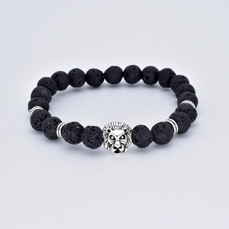 Браслет из вулканизированных камней для мужчин и женщин 161|bracelets for|head braceletbead bracelet
