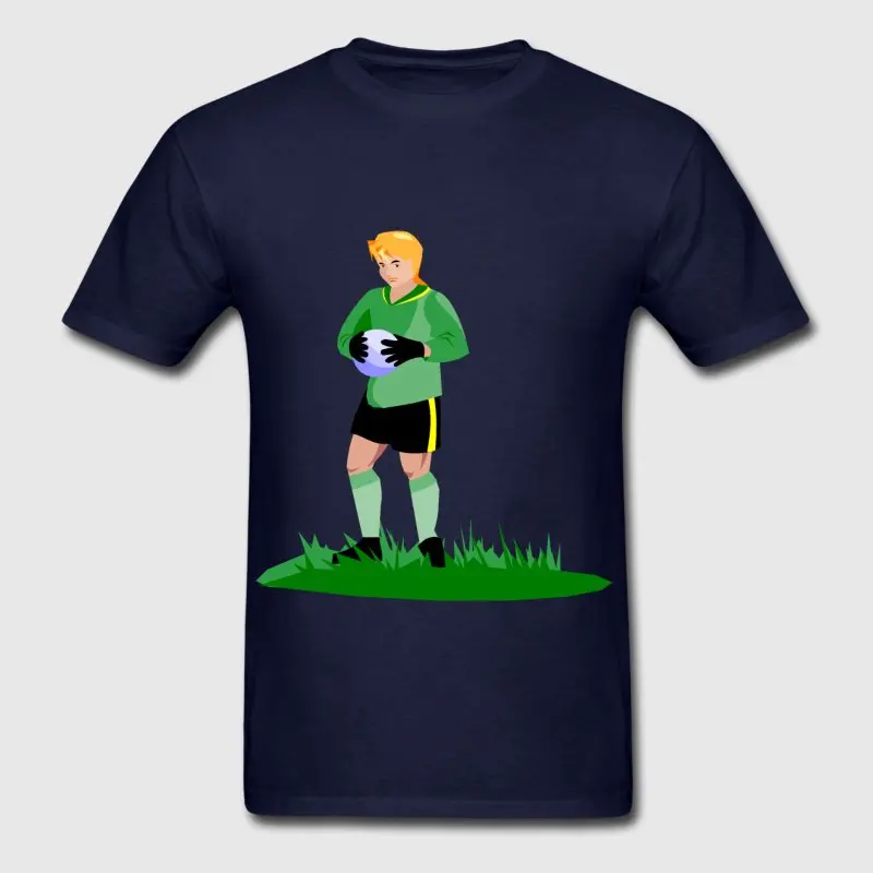 Новый стиль футболка для Для мужчин круглый вырез горловины Soccering футболки