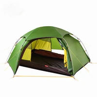 2 person four seasons outdoor tourist camping tent for hiking fishing hunting travel tents with mat windproof rainproof