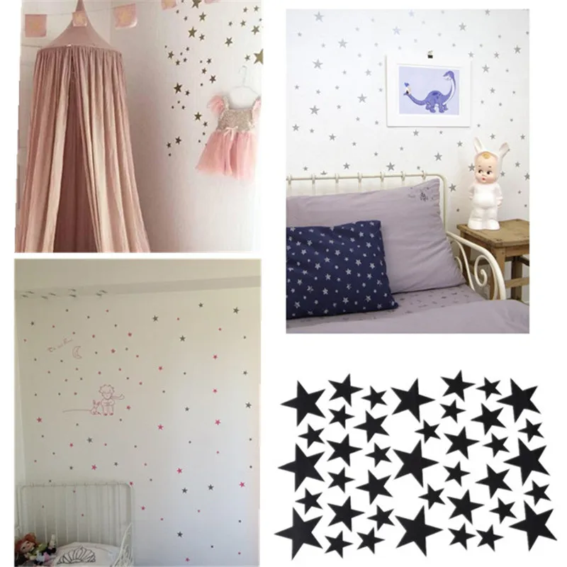 Настенная Наклейка с пятиконечными звездами в скандинавском стиле настенные