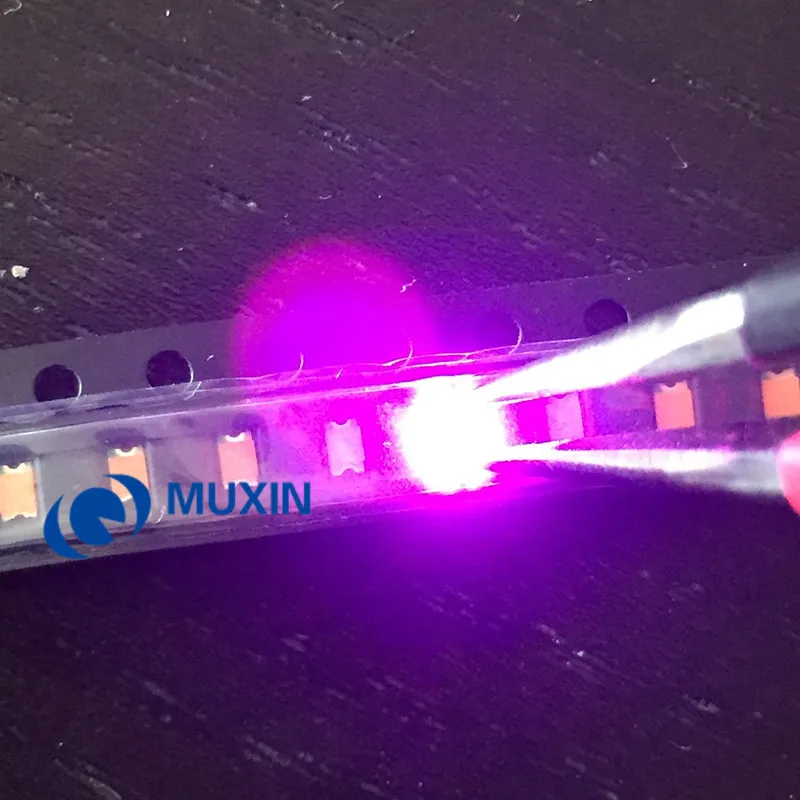 100 шт. SMD 0805 (2012) розовый светодиодный чип для поверхностного монтажа Диод 3 2 в