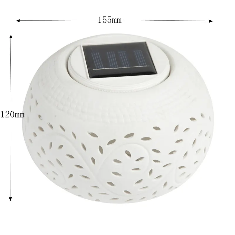 AIMIHUO LED ceramic Solar night light decorative household garden lamp Colorful energy-saving hollow solar table | Освещение