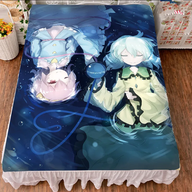 Постельное белье из молочного волокна с принтом Аниме TouHou Project Hakurei Reimu Kirisame Marisa