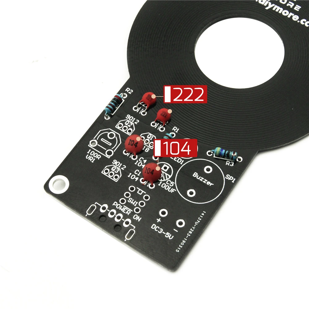 DIY Kit детектор металла Комплект Электронный комплект DC 3 V-5 V 60 мм Бесконтактный Сенсор модуль DIY электронные детали детектор металла