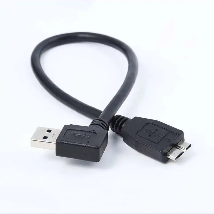 Micro B USB 3 0 внешний жесткий диск правый левый угол кабель 30 см м 1 фут для WD Passport Ultra