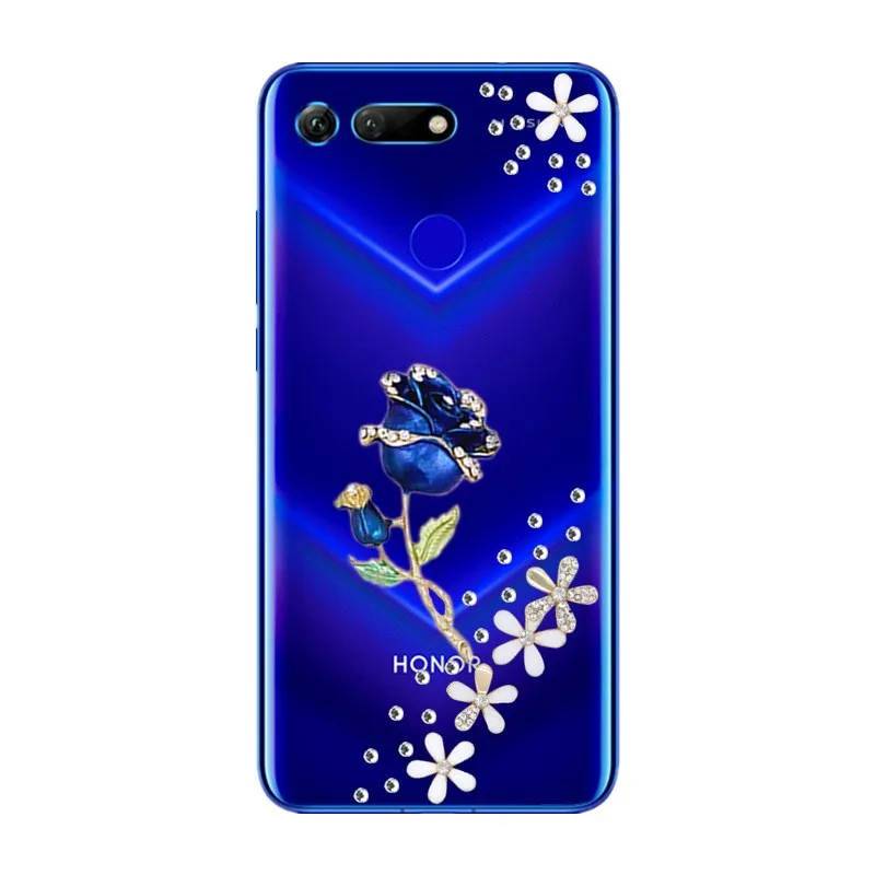 Блестящий чехол со стразами для Huawei honor 20 pro 20i 10i View 10 V20 V10 блестящий телефона Y9 Y7 Y6
