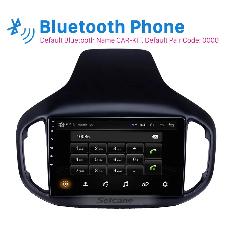Автомагнитола Seicane Navi Car Stereo 10.1" HD Android 8.1 GPS Autoradio для Chery Tiggo 7 2016 2017 2018 с поддержкой Bluetooth, USB и Carplay.
