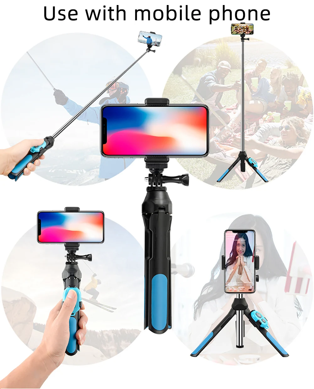 Bluetooth селфи палка штатив для телефона монопод крепление для huawei P20/P10 Lite/P10 Plus/P9/P8 samsung iPhone X/8/7/6/6 S Android