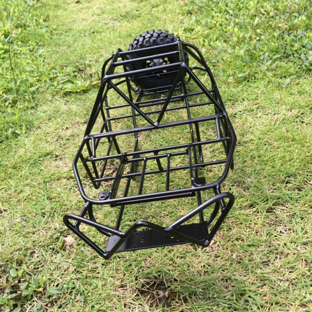 

New metal rc car shell roll cage w/ spare tire holder assembly for 1/10 scale axial scx10 remote control rock crawler toys car