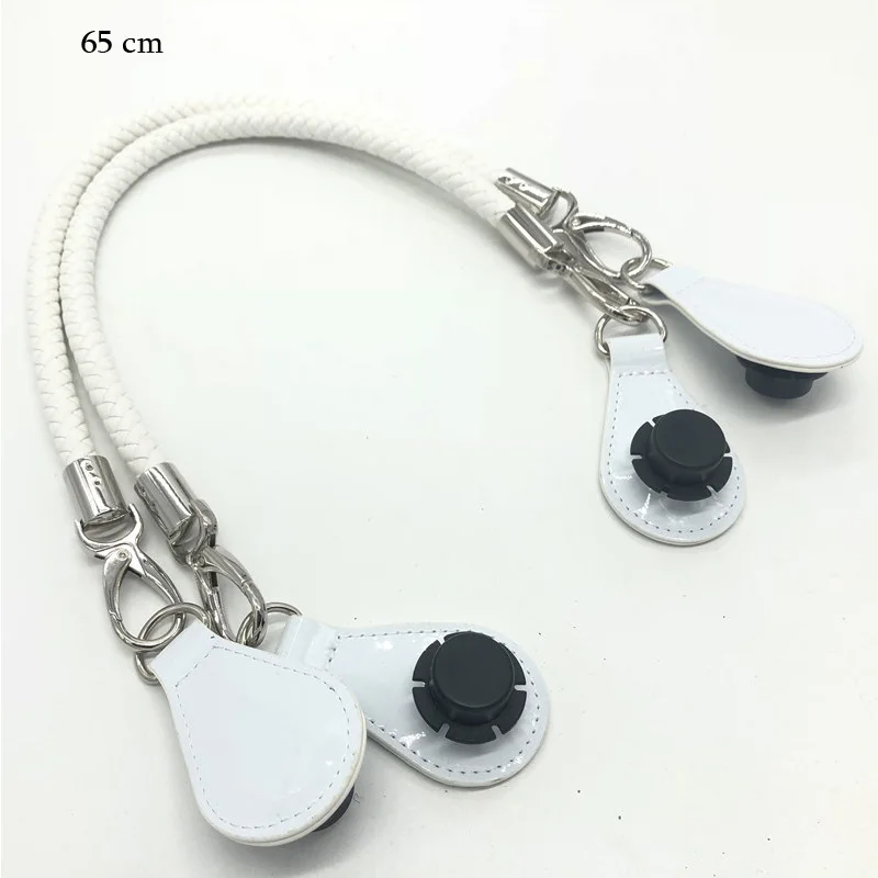 1 пара 85/70/65 см новые веревки с розовыми ручками для obag - Цвет: 65 cm