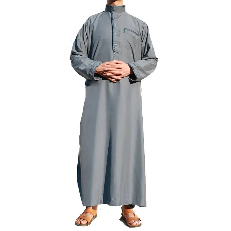 (12 шт./лот) 2019 новейший дизайн мусульманская Мужская одежда abayas YM111|Мусульманская