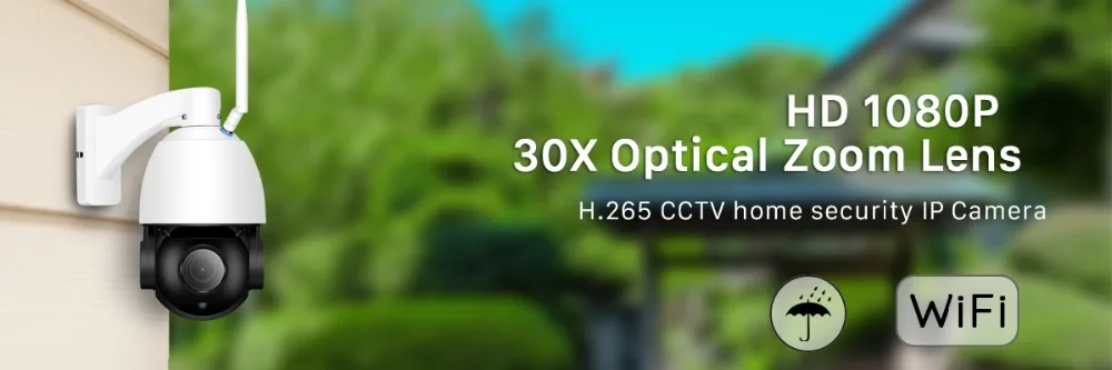 Besder 1080P 30X зум наружная Wifi ip-камера PTZ скоростная купольная камера 80 м ночное видение Обнаружение движения двухстороннее аудио IP65 водонепроницаемый
