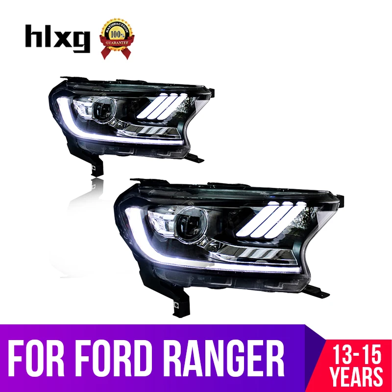 Автомобильный светильник в сборе для Ford Ranger 2013 2014 2015 светодиодный DRL сигнальный s