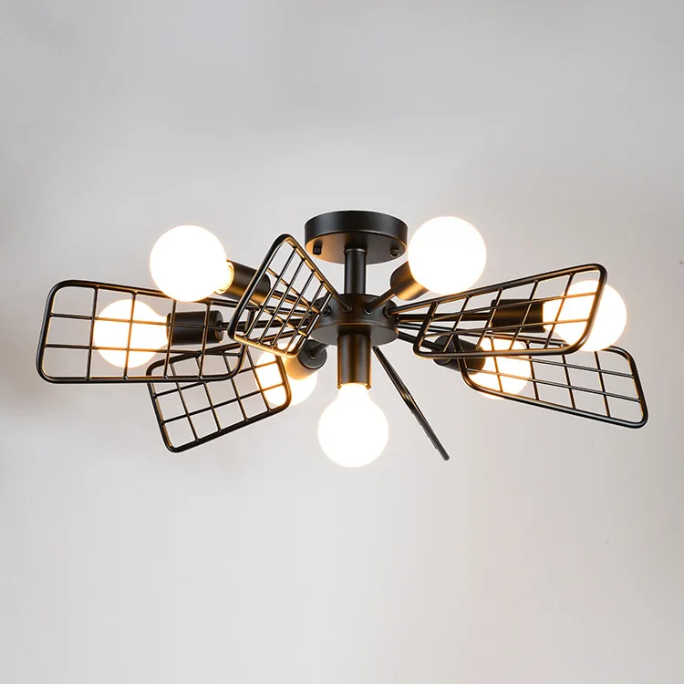 Железный потолочный светильник в современном минималистичном стиле полый