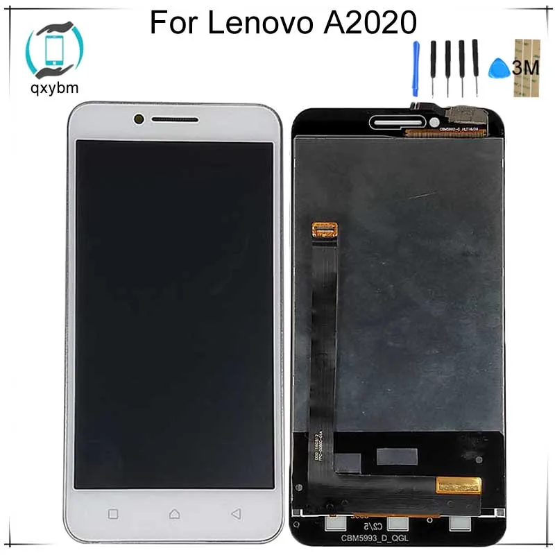 5 0 &quotБелый Для Lenovo Vibe C A2020 A2020a40 ЖК дисплей сенсорный экран без рамки дигитайзер