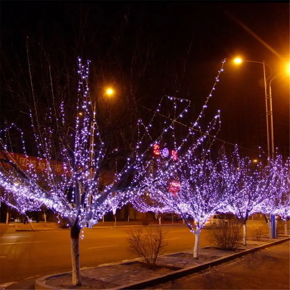 Рождественская светильник ная гирлянда 100 м 600 светодиодов водонепроницаемая