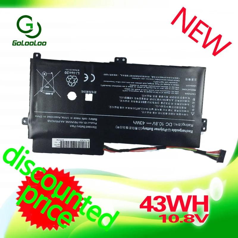 Gololo 43wh 10 8 v черный Аккумулятор для ноутбука Samsung AA-PBVN3AB NP370R4E Np450r5e Np470 Np510 NP510R5E NP51OR5E |