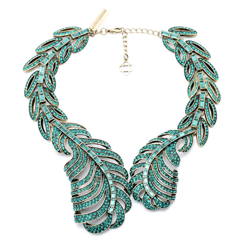 Ожерелье нагрудник в форме пера|torque necklace|necklace necklacecollar necklace |