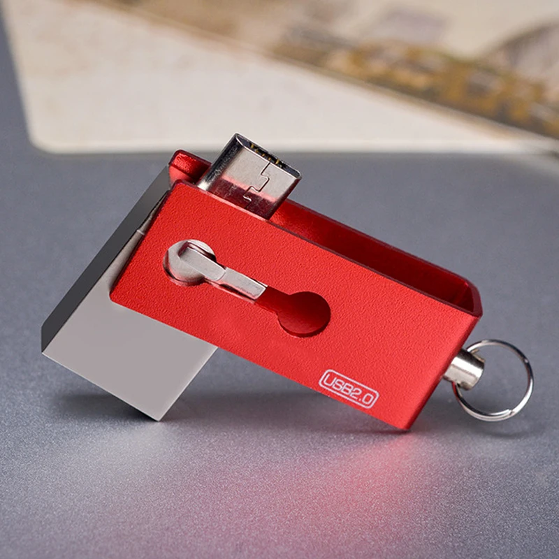 360 вращение USB флэш-накопитель 32 ГБ 64 ГБ флеш-накопитель металлический usb-накопитель для Android usb-накопитель, Флэшка 16 Гб карта памяти для настольного ПК