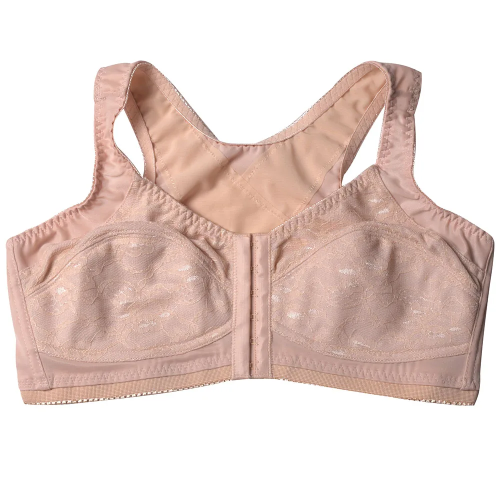 Кружевные бюстгальтеры больших размеров для женщин лифчик с застежкой спереди