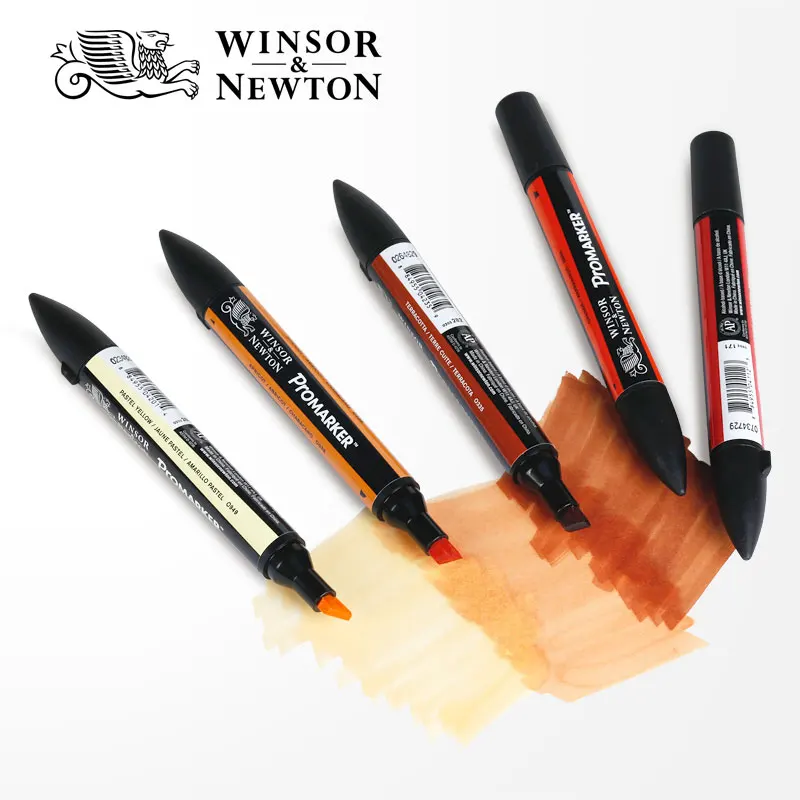 Winsor Ньютона Promarker 6/12 Цветов художественный маркер для концом на спиртовой основе Маркер ручки с двухголовой Твин Маркеры анимации дизайн