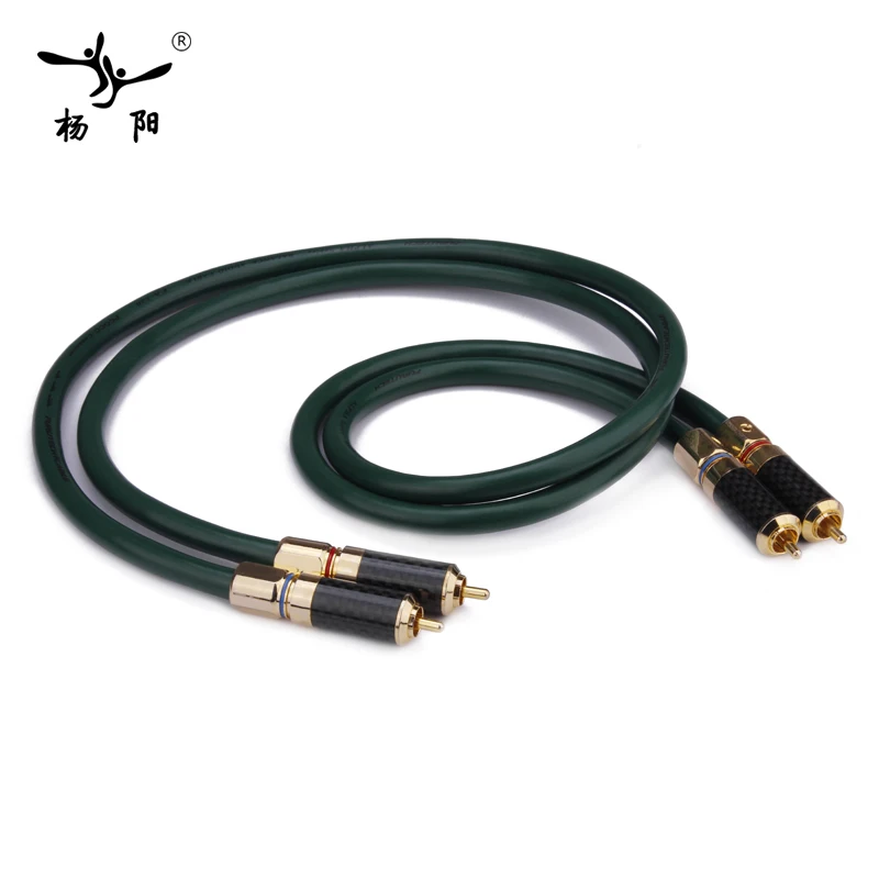 YYAUDIO одна пара FA 220 Hifi XLR кабель Высокое качество OCC 2 RCA мужской аудио кабель|2 rca|2 rca