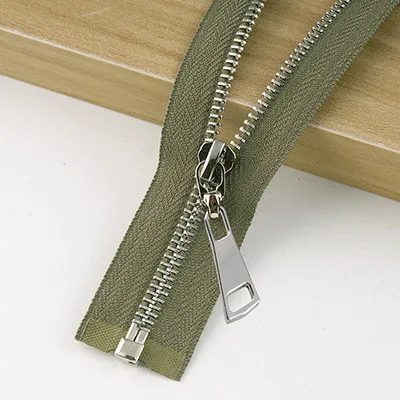 SArmy Meetee 1/5 шт. 85 см 5# разъемная застежка-молния металлическая молния с открытым концом Авто замок с украшением в виде пряжки на молнии, самодельный сумок пуховик Одежды Портной Швейные Материал ZA020 - Цвет: SArmy