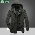 M-4XL, зимние парки, мужские толстые пальто, куртки, Повседневная модная шерстяная подкладка, теплые, с несколькими карманами, Прямая, бренд Jaqueta Masculino