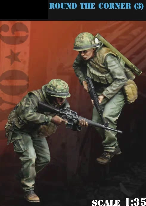 

1/35 Resin figures model kit US soldiers Unpainted and unassembled XD280D1