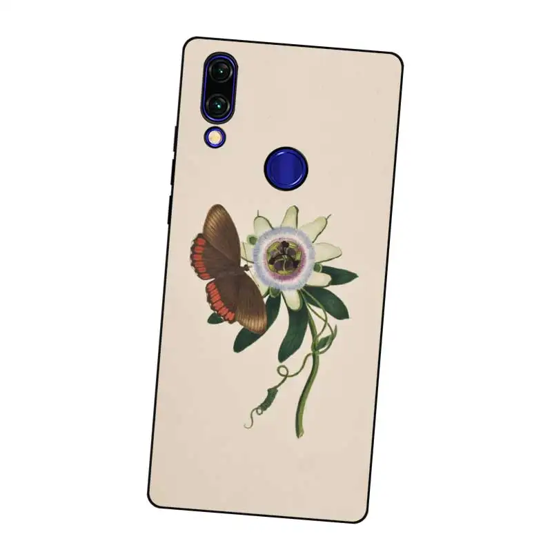 N277 Cactus Wallpaper Black Silicone Case Cover For Xiaomi Redmi Note 3 4 4X 5 5A 6 7 Pro Global |