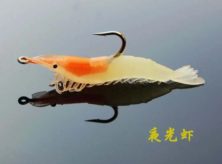 

Soft Shrimp Lifelike Fishing Lure 90mm/10g Isca Artificial Silicone Soft Bait Worm Lure Prawn With Hook Crankbait Wobblers Bait