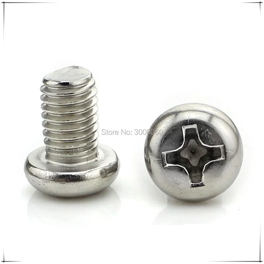M1.0 M1.2 M1.4 M1.6 нержавеющая сталь 304 A2 Micro Small Corss встраиваемые Phillips круглые винты с