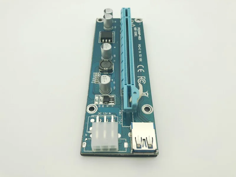 Riser Card PCI E 1x to 16x USB 3 0 кабель SATA IDE Molex 6Pin питания для Antminer Bitcoin Miner Mining Machine|riser card usb|6pin
