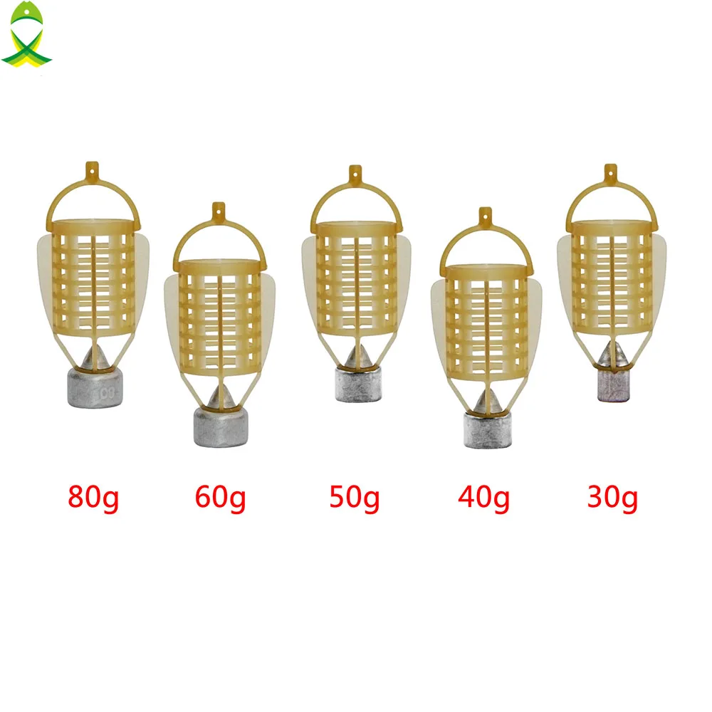 JSM 5 шт./лот 30g 80g Карп Рыболовные катушки рыболовные снасти для корм рыб держатель